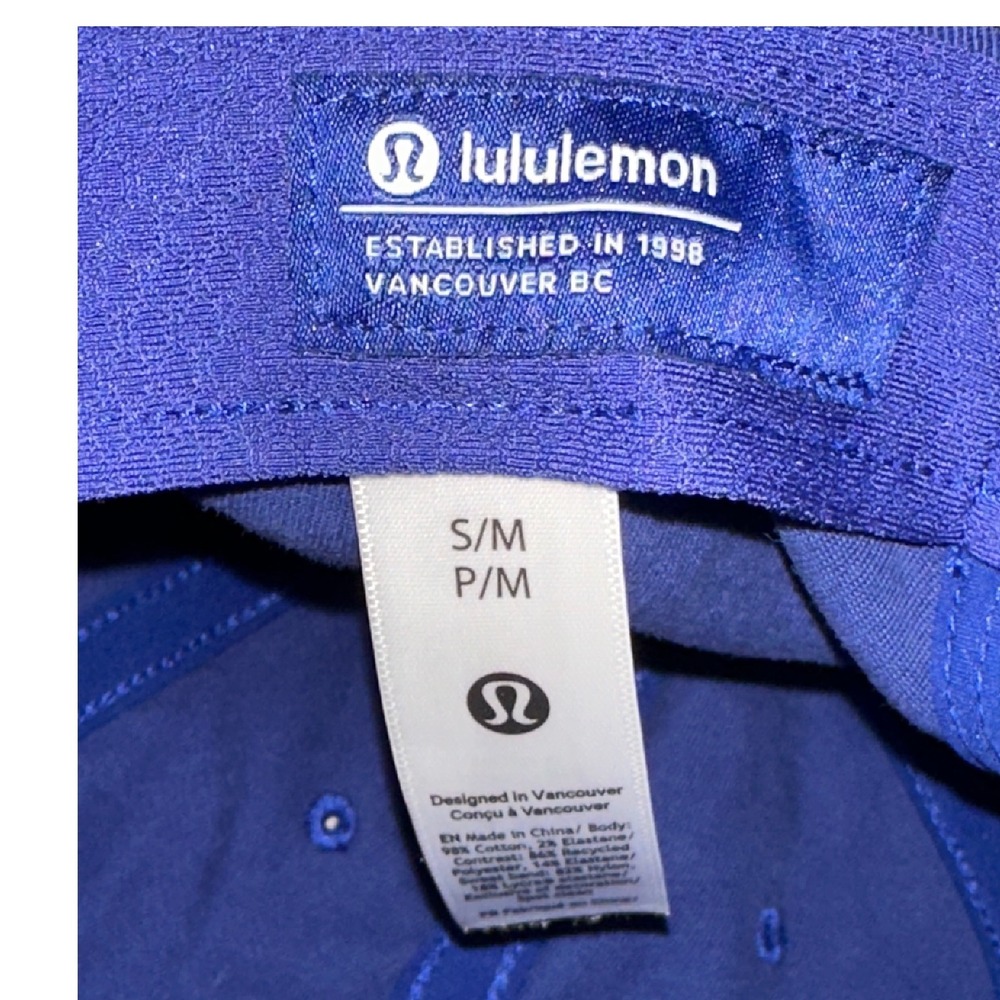 Lululemon‎ Blue Small/Medium Adjustable Cap - Picture 5 of 5